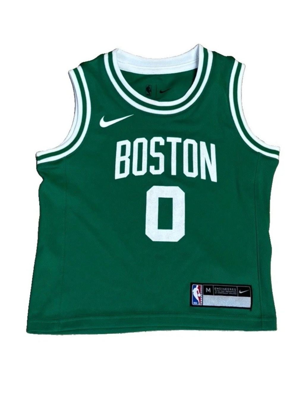 Nike Boston Celtics Jayson Tatum #0 Youth Medium Swingman Icon Jersey Green NBA